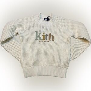 NWT KITH Kids Serif Logo Sweater